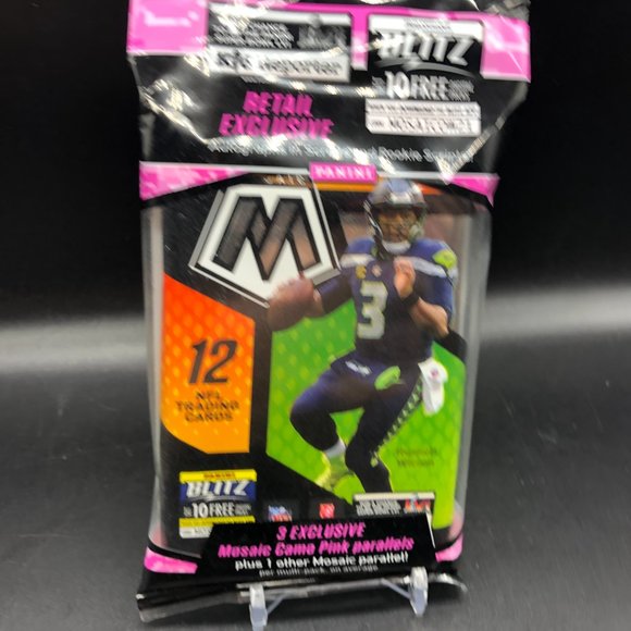 2021 Panini Mosaic Football Cello Multi Pack (Pink Camo Parallels!) 15 Cards - Picture 2 of 5